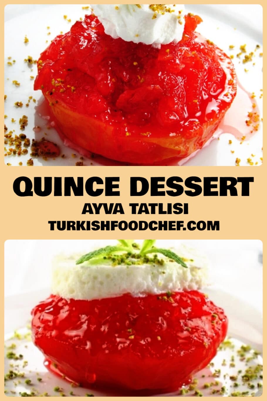 Quince Dessert - Best Turkish Authentic Ayva Tatlisi Recipe ** New