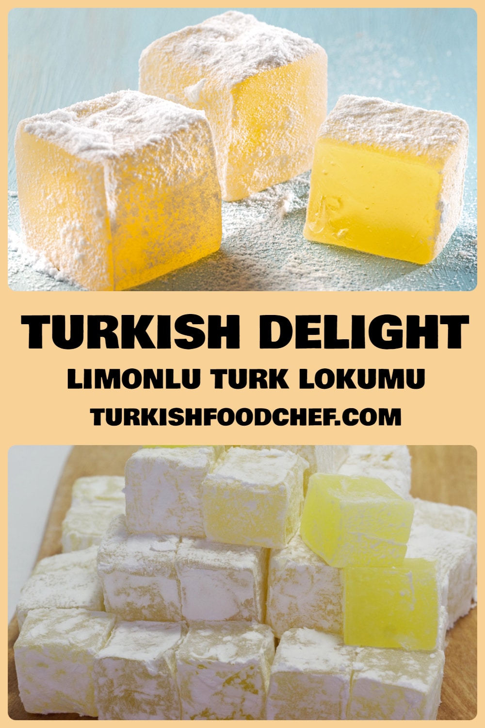 Turkish Delight – The Best Turkish Delight Recipe – Limonlu Lokum **New