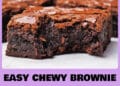 Best Easy and Chewy Brownie Recipe