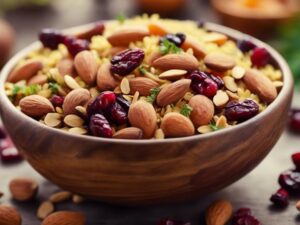 colorful fruit and nuts