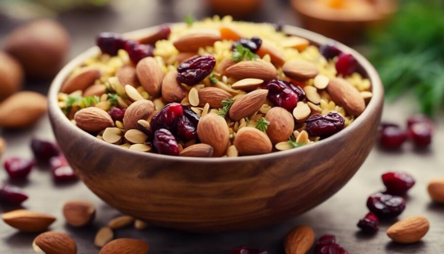 colorful fruit and nuts