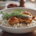 cooking chicken and rice