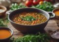 cooking lentil soup steps