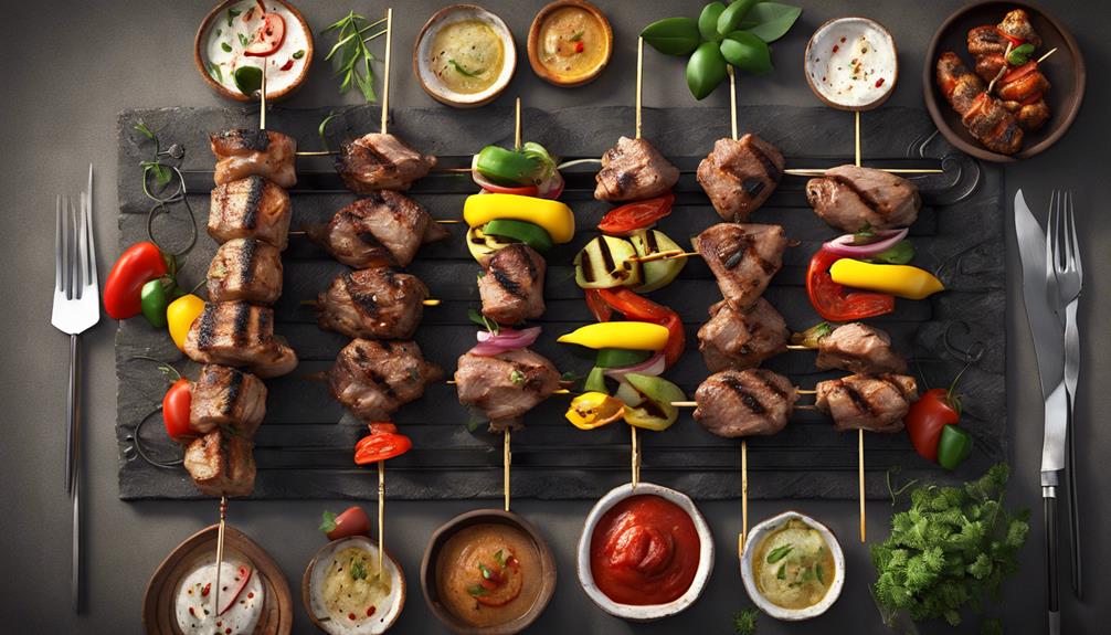 delicious kebabs and grills