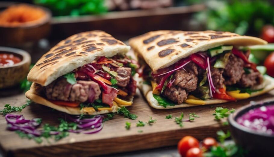 delicious meat sandwiches from turkey