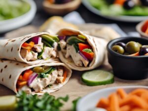 delicious turkish chicken wraps