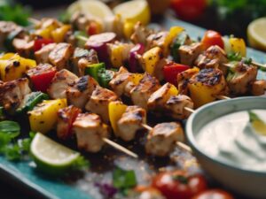 flavorful turkish chicken skewers