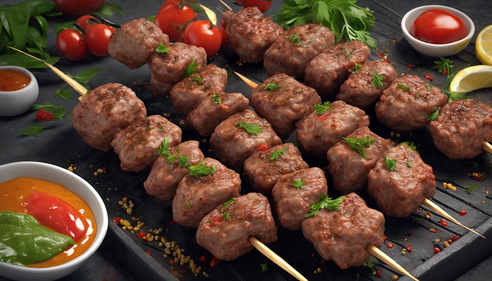 middle eastern meat skewers