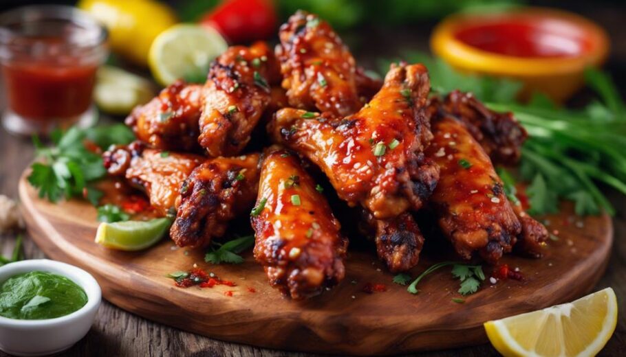 spicy chicken wings galore