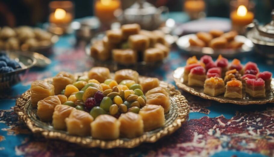 turkish sweet delicacies showcase