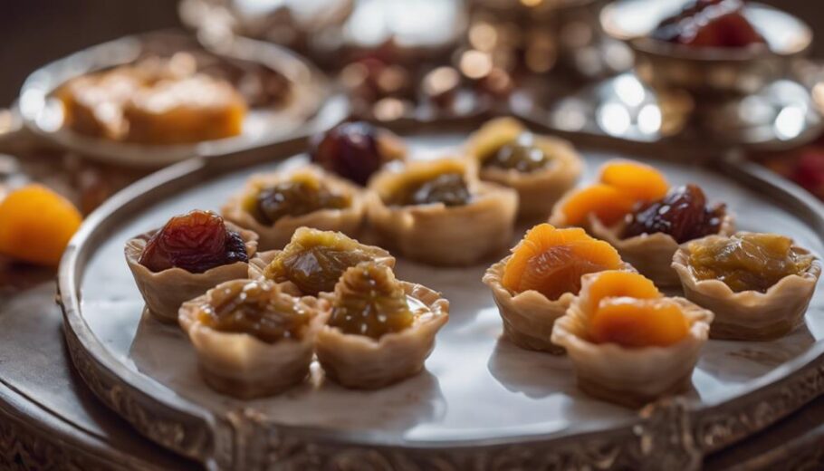 turkish sweets with dried fruits