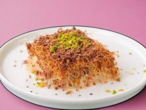 Chilled Kadayıf Dessert Recipe (Soğuk Kadayıf Tatlısı)